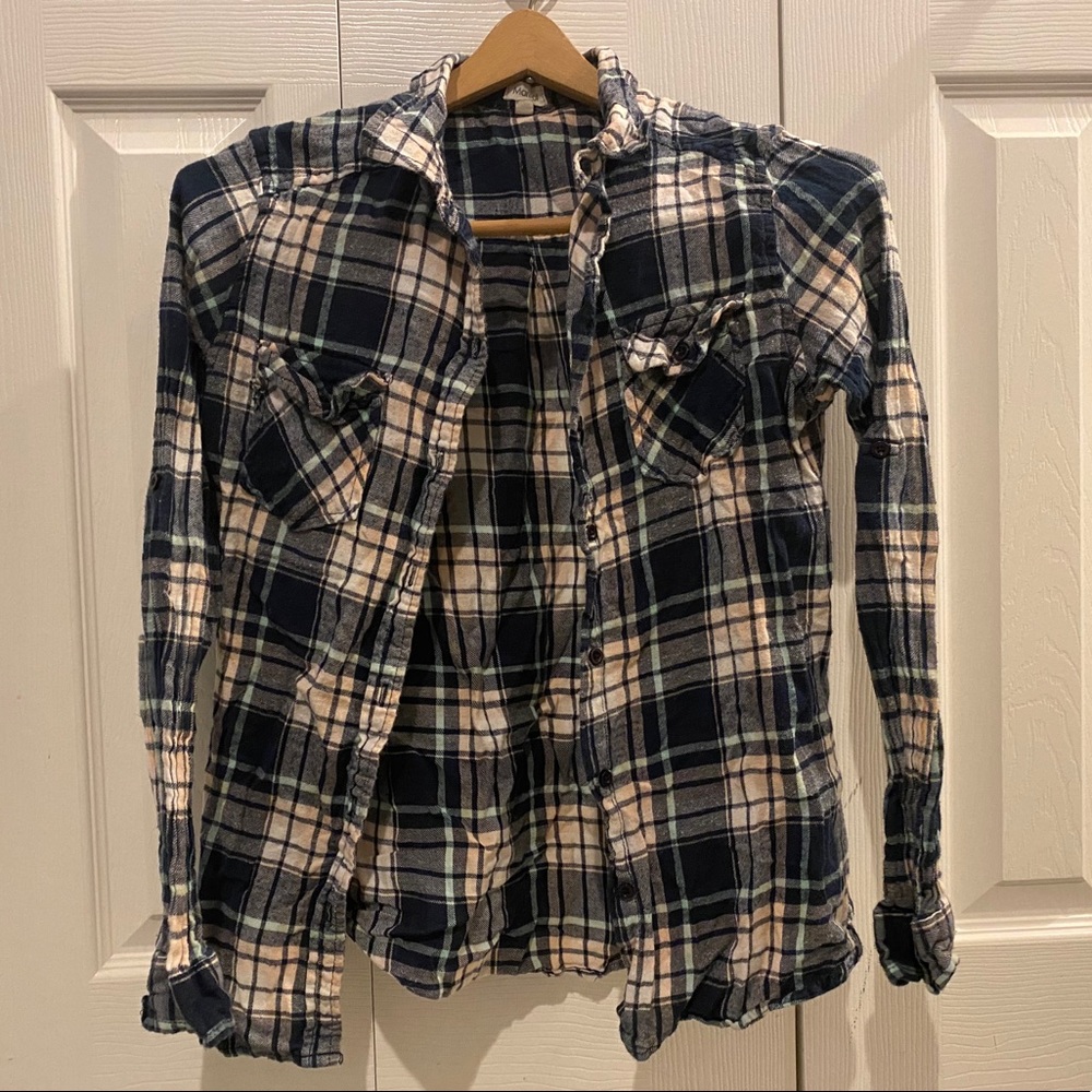 Plaid long sleeve Marisol shirt